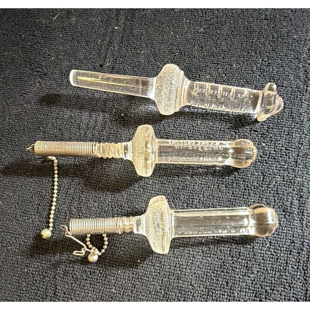 CORY Glass Coffee Filter Rods, Clear Glass Filter Stems, Set of 3